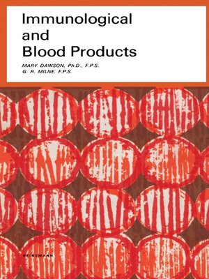 cover image of Immunological and Blood Products
